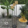 Outsunny Solar Stehlampe Rattan Solarlampen mit Lichtsensor Produktbild-Vorschau 8