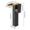 A black and gold waterfall faucet with dimensions indicated. Podgląd zdjęcia produktu