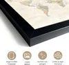 MuchoWow® MuchoWow® Gerahmtes Poster Welt - Karte - Retro Produktbild-Vorschau 3