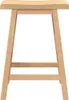 A simple wooden bar stool on a white background. Produktbild-Vorschau