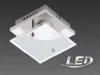 Briloner Kleine LED Wandlampe Deckenlampe aus Glas 12x12cm Produktbild-Vorschau 4