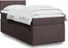 Boxspringbett mit Matratze Dunkelbraun 90x190 cm Stoff Produktbild-Vorschau 2