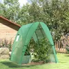 Serre Outsunny avec porte coulissante, 2 fenêtres, serre en Voir les images du produit 9