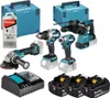 Makita DLX4196JX1 Kombi-Kit LXT Werkzeugset inkl. drei 5,0 Produktbild-Vorschau 1