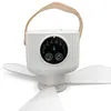 Portabler Akku Ventilator zum Hängen mit Licht & Produktbild-Vorschau 6