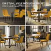 ML-Design Esszimmerstühle 2er Set Senfgelb, Produktbild-Vorschau 6