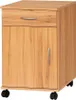 Rollcontainer Kernbuche Nachbildung Büroschrank 1 Tür #1958 Produktbild-Vorschau 3