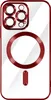 Avizar, MagSafe Hülle iPhone 14 Pro Chromrand  Rot Produktbild-Vorschau 1