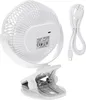 Bateriový ventilátor 5"/12,7 cm s klipem – USB / LED, ADLER Náhled obrázku produktu 7