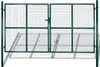 vidaXL Doppeltür-Gartentor 300x150 cm pulverbeschichteter Produktbild-Vorschau 8