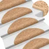 vidaXL Podložky na schůdky 15 ks 56x17x3 cm Béžová Náhled obrázku produktu 2