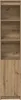 vidaXL Highboard Artisan-dub 37,5x35x180 cm Materiál na Náhľad obrázku produktu 5