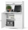 Sekretär Landhausstil weiß mdf Schreibtisch 78 x 36 x 124 Produktbild-Vorschau 3
