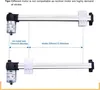 Diagram showing measurements of an electric linear actuator. Produktbild-Vorschau