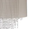 Lampa stojąca Relaxdays Kristall, klosz z organzy, okrągła Podgląd zdjęcia produktu 8
