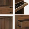 Kit armadio modulare decorazione legno 4 elementi, Noce Anteprima dell’immagine prodotto 9