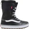 A black Vans boot with white laces and a white stripe on a white background. Anteprima dell’immagine prodotto