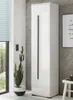 Badezimmer Hochschrank "Design-D" in weiß Hochglanz Produktbild-Vorschau 3