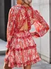 ASKSA Femme Mousseline Robe dos nu Elegant Col V A-Line Voir les images du produit 2