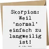 Mr. & Mrs. Panda Klappkarte Spruch Skorpion Unikat - Weiß - Produktbild-Vorschau 1