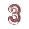 Oblique Unique 1x Folien Luftballon mit Zahl 3 Geburtstag Produktbild-Vorschau 1