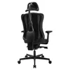 Gaming-Stuhl - Schwarz - Kunstleder - Stoff - mit Produktbild-Vorschau 4
