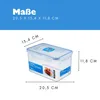 Lock & Lock HPL 818, Box, Obdĺžnikový, 1,9 L, Modrá, Náhľad obrázku produktu 10