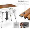 Skládací hliníkový kempingový stůl tectake® Tina, rozměry Náhled obrázku produktu 3