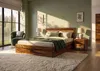 MASSIVMOEBEL24.DE Bett mit Schubladen Sheesham 200x200x90 Produktbild-Vorschau 9