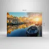 Bild auf Leinwand - Leinwandbild - Kanal Boot Amsterdam Produktbild-Vorschau 3