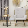 HOMCOM Sedia a dondolo, sedia a dondolo con braccioli, look Anteprima dell’immagine prodotto 8
