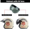 Univerzálny 3 Snap Retro Helmet Visor Vetruodolný slnečný Náhľad obrázku produktu 5