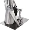 A close-up shot of a metal sculpture of the figure of Justitia, the Roman goddess of justice, holding a sword and scales. Náhľad obrázku produktu
