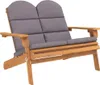 Ławka Ogrodowa Adirondack Z Poduszkami, 126 Cm, Drewno Podgląd zdjęcia produktu 1