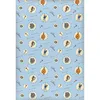 A repeating pattern of Native American-inspired motifs on a light blue background. Produktbild-Vorschau