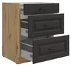 Küchen Unterschrank 60 cm Stilo Grau + Eiche Artisan Produktbild-Vorschau 2