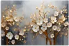 Leinwandbild Magnolienbaum Abstraktion Goldene 90x60 Feeby Produktbild-Vorschau 3