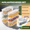 Contenitori Viwares da 1,4 L in set da 6 - ermetici e Anteprima dell’immagine prodotto 3