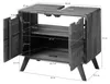 MASSIVMOEBEL24.DE Waschbeckenunterschrank Sheesham 60x40x55 Produktbild-Vorschau 7