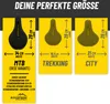 BikePeak Memory-Schaum Fahrradsattel Herren - Bequemer, Produktbild-Vorschau 4