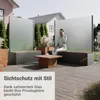 Windschutz Terrasse freistehend Capri Light | Gartenbank Produktbild-Vorschau 2
