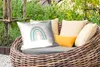 MuchoWow® Outdoor Kissen - Regenbogen - Kinder - Sterne - Produktbild-Vorschau 3
