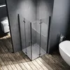 SONNI Black sprchový kout 100x100x195cm křídlové dveře Náhled obrázku produktu 2