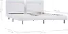 VidaXL 280855, Weiß, 185 cm, 2,11 m, 70 cm, 1800 x 2000 mm, Produktbild-Vorschau 8