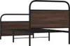 vidaXL Rám postele bez matrace 90x200 cm hnědý dubový Náhled obrázku produktu 7