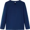vidaXL Camicia a maniche lunghe per bambini blu navy 104 Anteprima dell’immagine prodotto 1