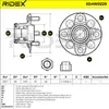 RIDEX Radlagersatz Hinten für VW POLO (9N) 654W0229 Produktbild-Vorschau 9