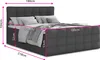 Boxspringbett Best Lux mit Fußteil, 2 Bettkästen, Produktbild-Vorschau 4