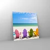 Bilder auf glas - Sunbed ufer florida Sommer - 60x60cm - Produktbild-Vorschau 4