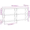 vidaXL Stolik konsola dąb wędzony 156x28x80,5 cm materiał Podgląd zdjęcia produktu 7